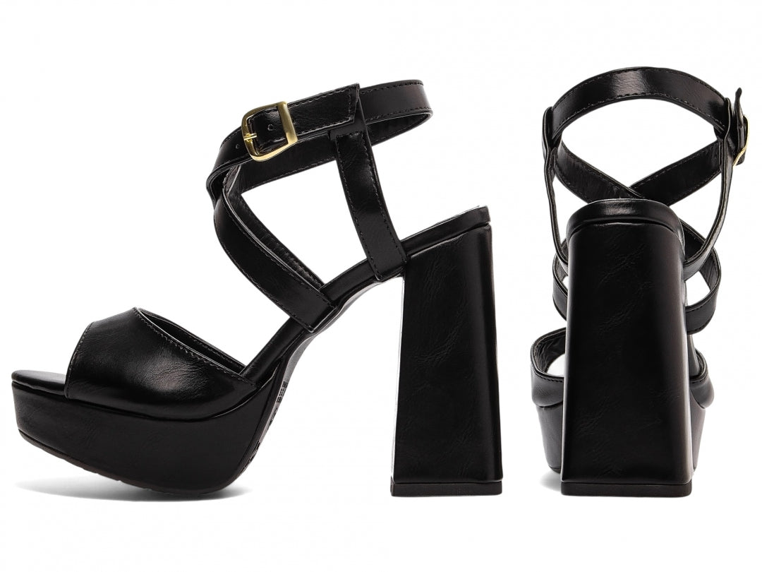 Sandalia Feminina Meia Pata Preto
