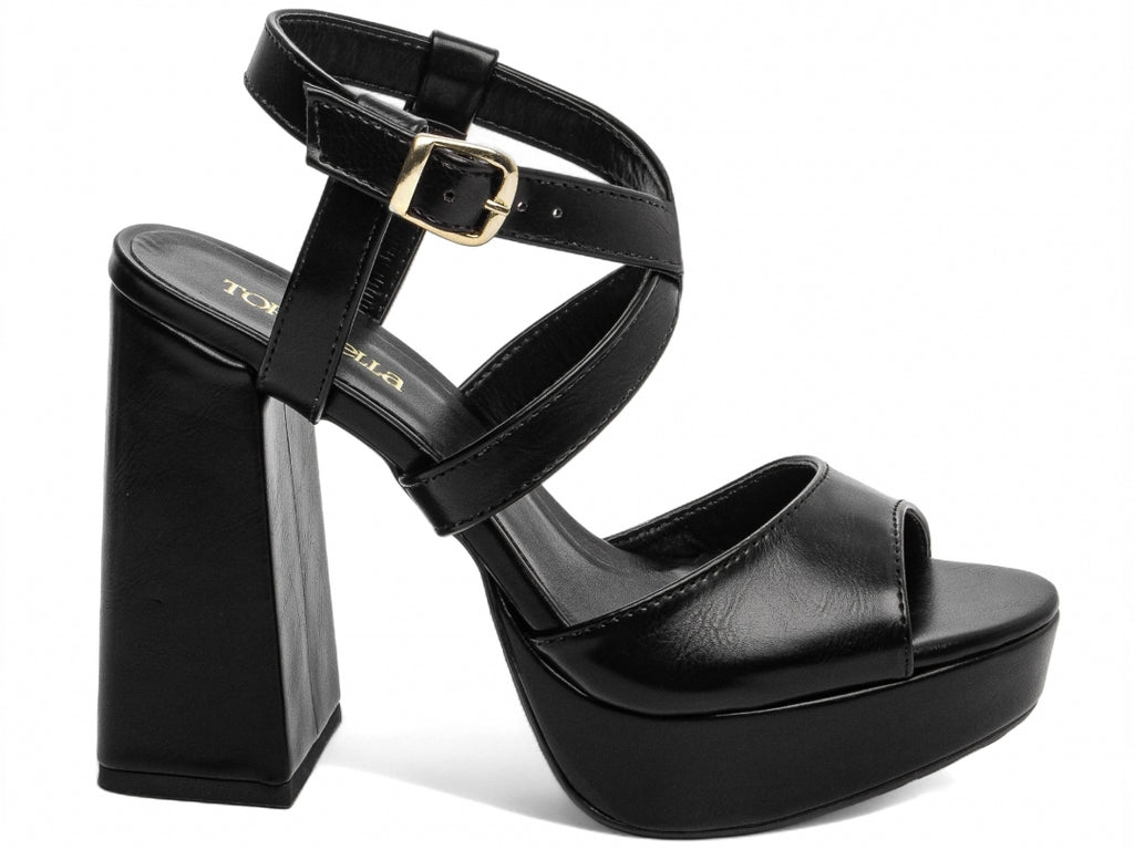 Sandalia Feminina Meia Pata Preto