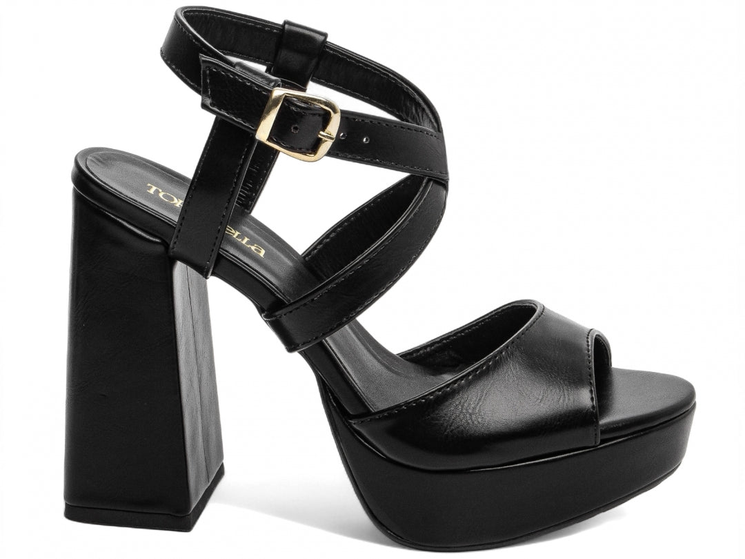 Sandalia Feminina Meia Pata Preto