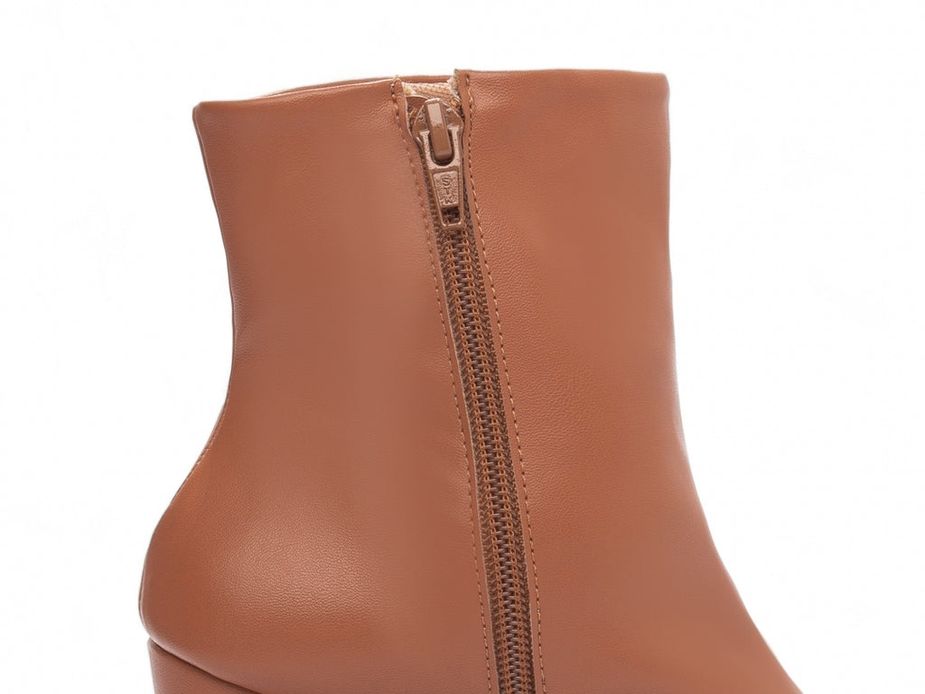 Bota Feminina Cano Curto Marrom