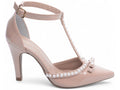 Scarpin Verniz Bege com Pérola