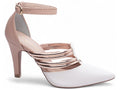 Scarpin Feminino Rosê Metalizado