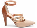Scarpin Feminino Caramelo Metalizado