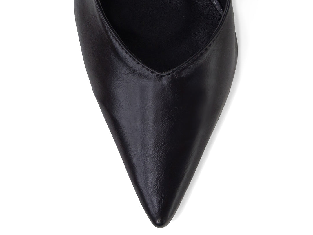 Scarpin Slingback Anabela Preto Corte V